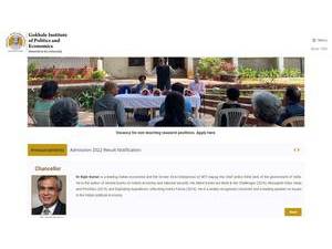 Gokhale Institute of Politics and Economics's Website Screenshot