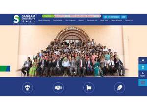 संगम विश्वविद्यालय's Website Screenshot