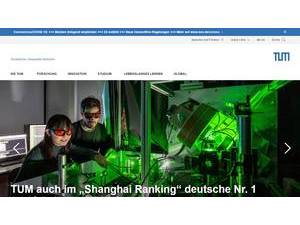 Technical University of Munich's Website Screenshot