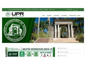 University of Puerto Rico-Rio, Mayaguez Campus's Website Screenshot