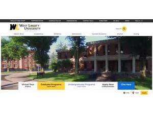 West Liberty University's Website Screenshot