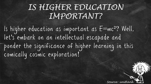 Is higher education important?