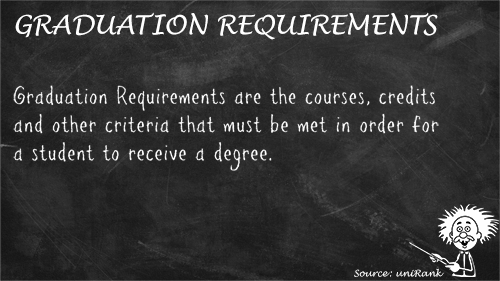 Graduation Requirements definition