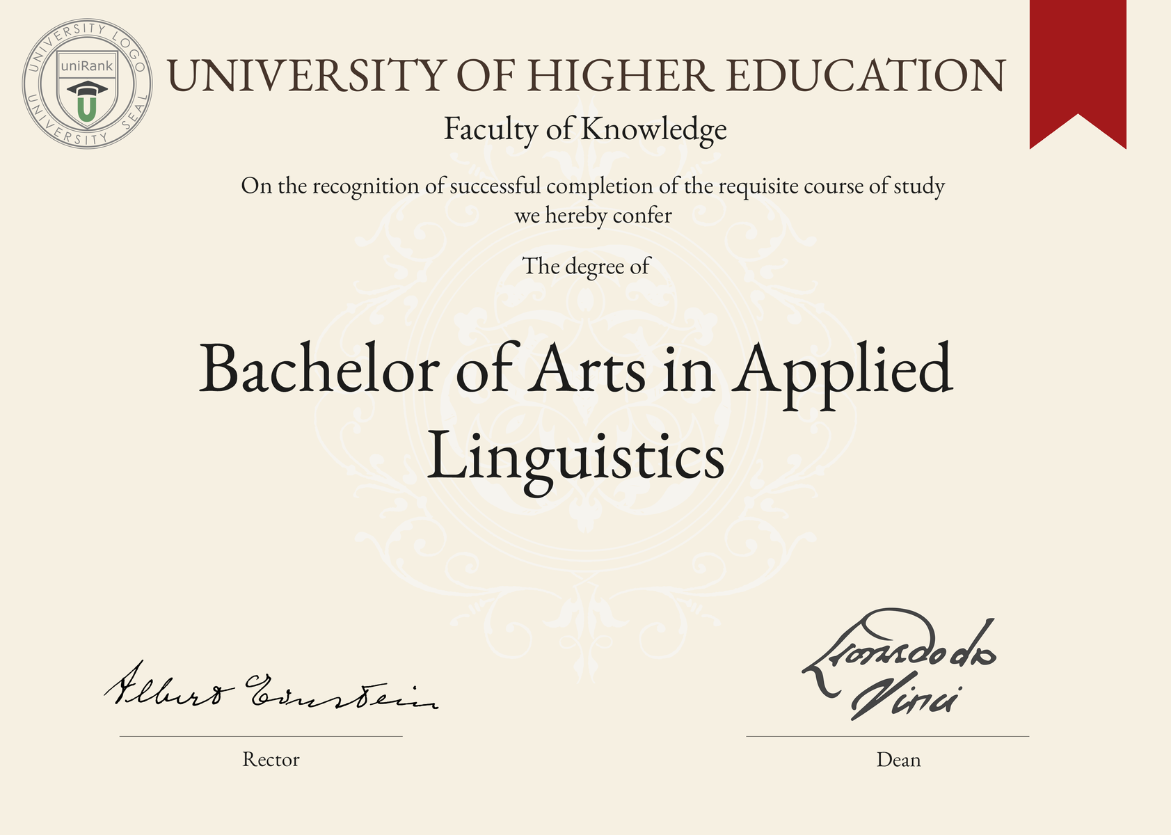 Bachelor of Arts in Applied Linguistics BA in Applied Linguistics | uniRank