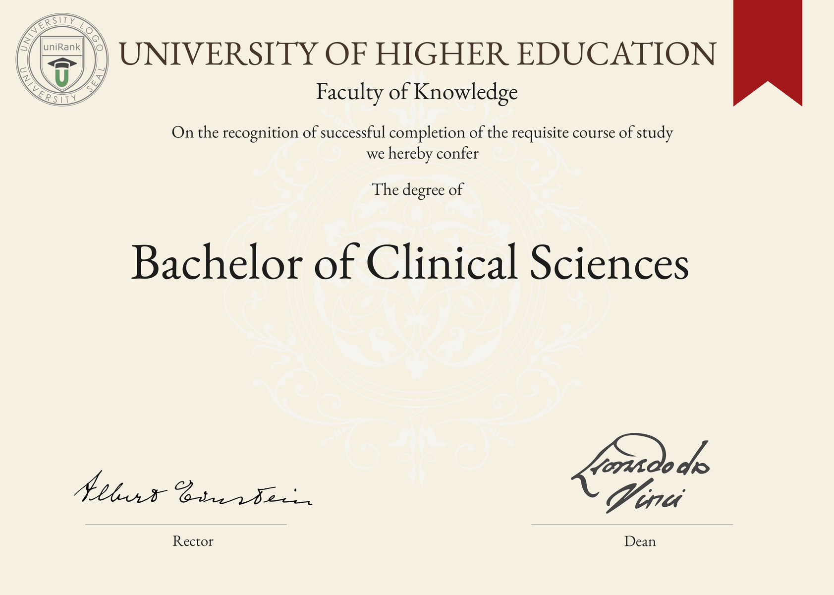 bachelor of science degree certificate