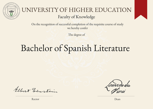 Bachelor Of Spanish Literature 500x356 