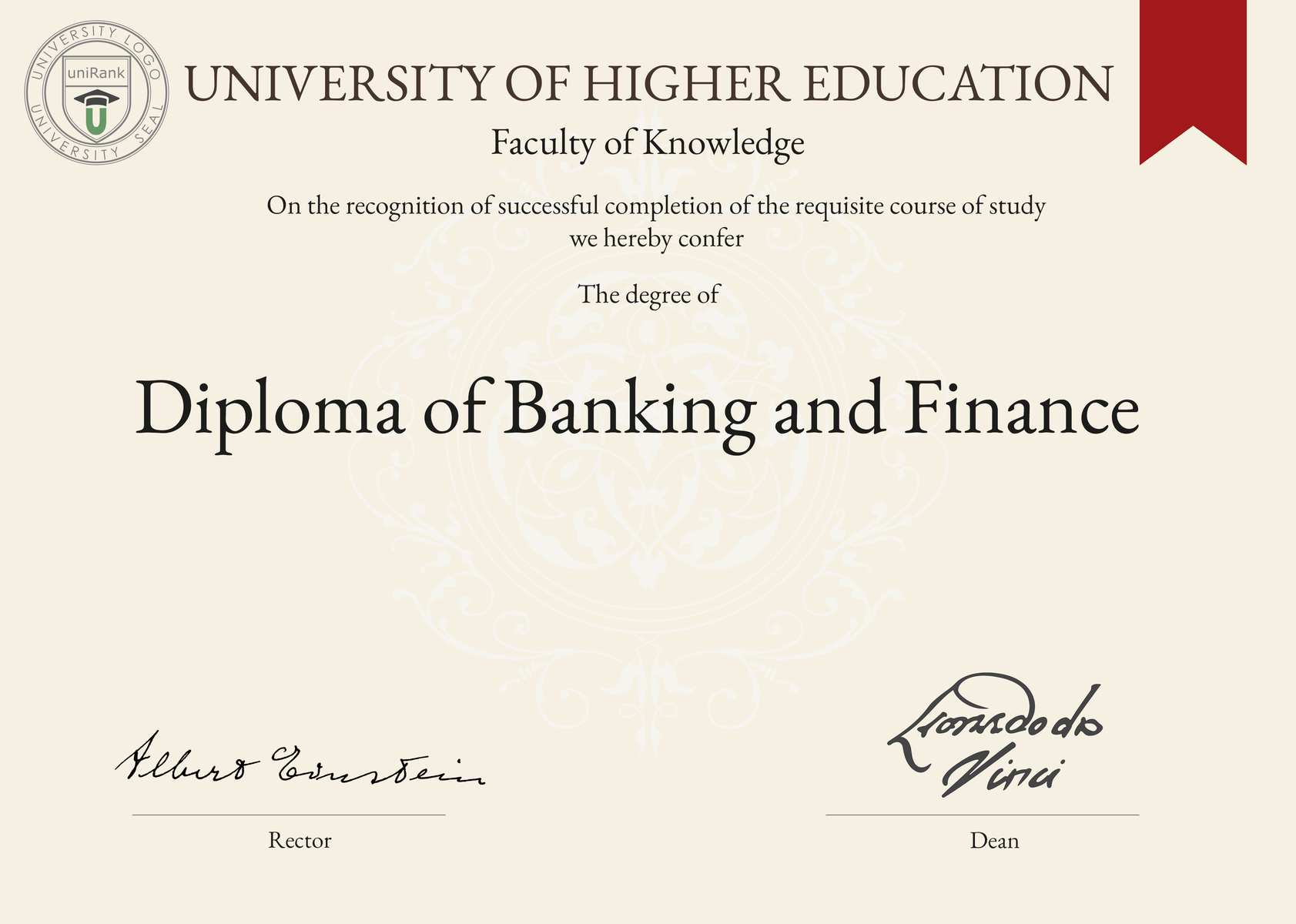 Diploma Of Banking And Finance DBF | UniRank