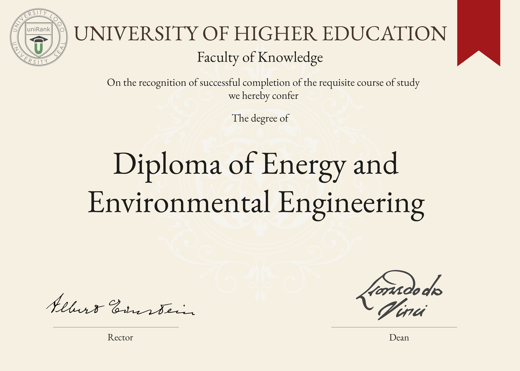 Diploma of Energy and Environmental Engineering Dip EEE uniRank
