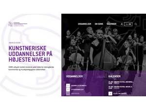 Danish National Academy of Music's Website Screenshot