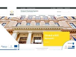 Budapest Business School's Website Screenshot