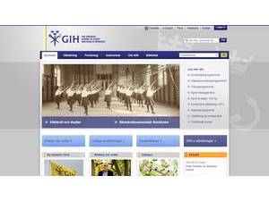 The Swedish School of Sport and Health Sciences's Website Screenshot