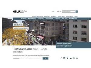 Haute École spécialisée de Suisse centrale's Website Screenshot