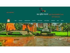 Jatiya Kabi Kazi Nazrul Islam University's Website Screenshot