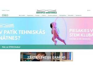 Ventspils University of Applied Sciences's Website Screenshot