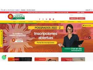 Catholic University of Pereira's Website Screenshot