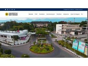 University of Mataram's Website Screenshot