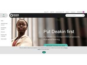 Deakin University's Website Screenshot
