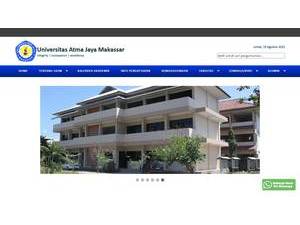 Universitas Atma Jaya Makassar's Website Screenshot