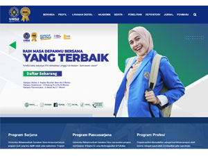Muhammadiyah University of Sumatera Utara's Website Screenshot