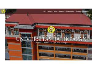 Balikpapan University's Website Screenshot