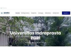 Indraprasta PGRI University's Website Screenshot