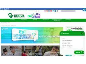 Central University of Valle del Cauca's Website Screenshot