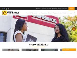 Eugenio María de Hostos University's Website Screenshot