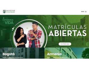 Universidad La Gran Colombia's Website Screenshot