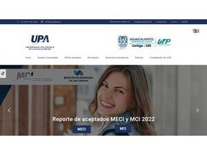 Polytechnic University of Aguascalientes's Website Screenshot