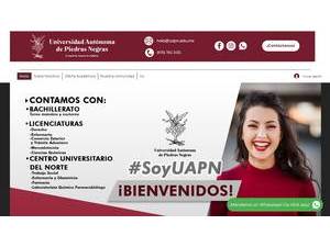Autonomous University of Piedras Negras's Website Screenshot