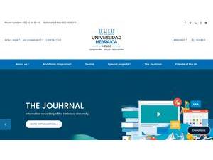 Hebrew University's Website Screenshot