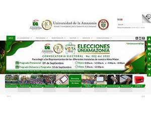 Universidad de la Amazonia's Website Screenshot