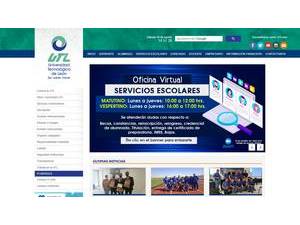 Universidad Tecnológica de León's Website Screenshot