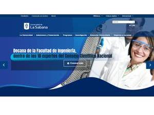 Universidad de La Sabana's Website Screenshot