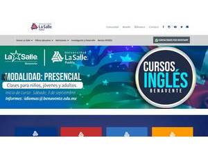La Salle Benavente University's Website Screenshot