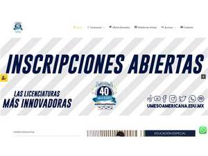 Meso-American University of Puebla's Website Screenshot