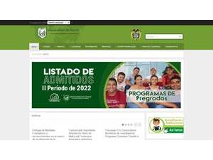 University of Sucre's Website Screenshot