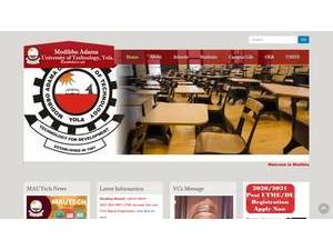Modibbo Adama University, Yola's Website Screenshot