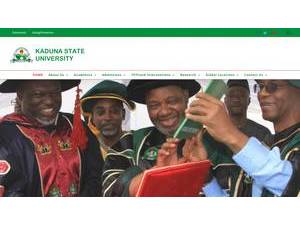Kaduna State University's Website Screenshot