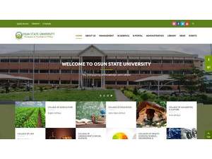 Osun State University's Website Screenshot