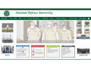National Defence University's Website Screenshot