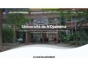 Université de N'Djaména's Website Screenshot