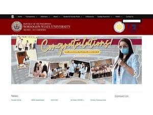Sorsogon State University's Website Screenshot