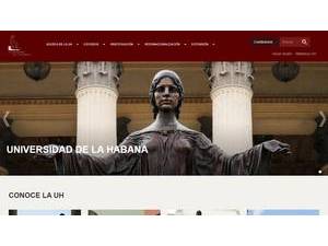 Universidad de La Habana's Website Screenshot