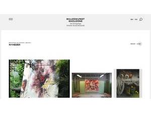 The Royal Danish Academy of Fine Arts, School of Visual Arts's Website Screenshot