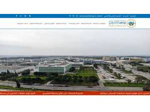Tishreen University's Website Screenshot