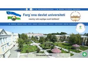 Farg'ona Davlat Universiteti's Website Screenshot