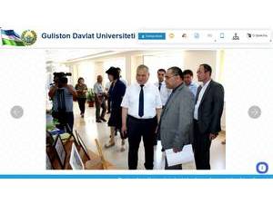 Guliston Davlat Universiteti's Website Screenshot