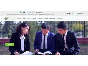 Termiz Davlat Universiteti's Website Screenshot
