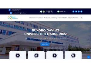 Bukhara State University's Website Screenshot